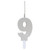 Unique Birthday Candle Silver Sparkler Number 9 Decorative Party Supply 1 Ea