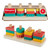 Fisher-Price Toddler Sorting Toy for Early Learning, Wooden Shape Stacker, 1 Ea