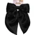 Scunci All Day Hold Satin Bow Barrette, Black