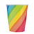 Unique Balloon and Rainbow Birthday Paper Cups 8 ct, 9 oz