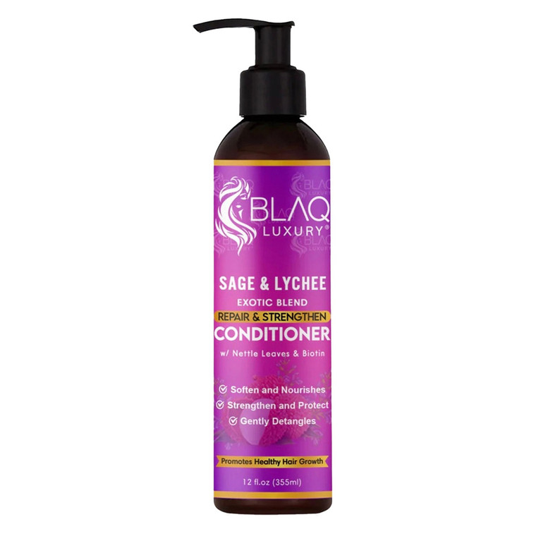 Blaq Luxury Sage & Lychee Conditioner Hair Hydration 12oz