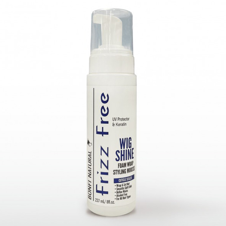 Bonfi Wig Shine Styling Foam Wrap Mousse, 8Oz