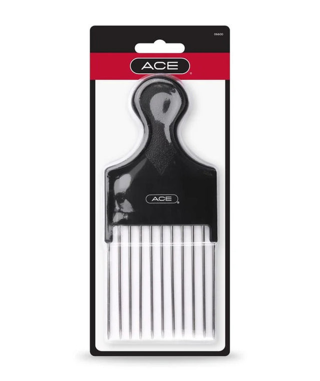 ACE Metal Pick Volume and Detangling Comb - Black