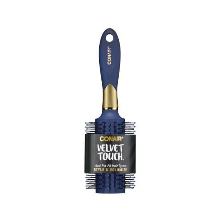 Conair Velvet Touch Large Full Round Nylon Brush, 1 CT