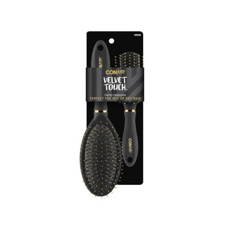 Conair Velvet Touch Detangling Brushes - 2.0 ea