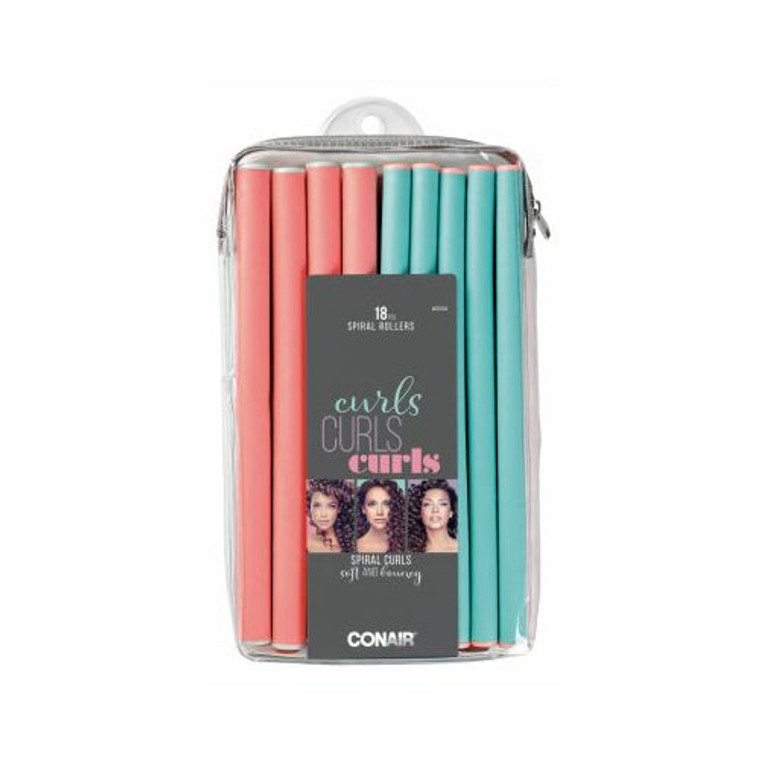 Conair Styling Essentials Spiral Rollers Set, 18 CT