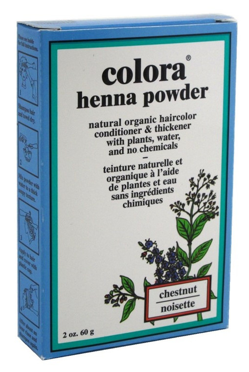 Colora Henna Powder Hair Color Chestnut 2Oz