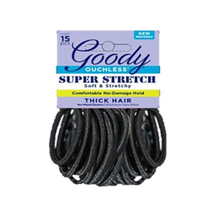 Goody Superstretch Thick Hair Elastic - 15 EA