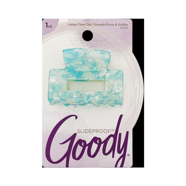 CLAW CLIP WATERCOLOR LRG BLUE