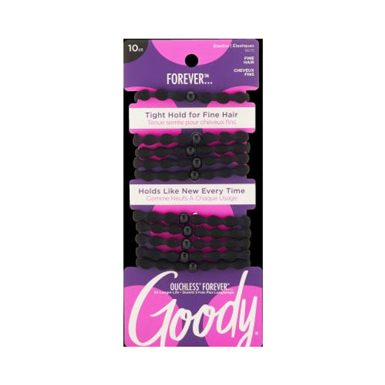 ELASTICS 4MM FOREVER BLK 10CT