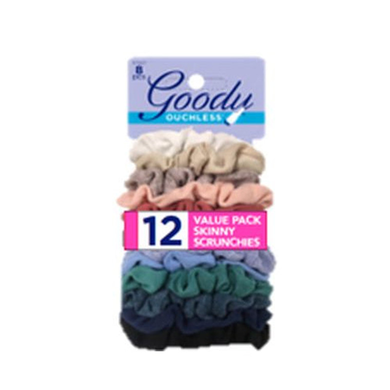 Goody Ouchless Value Pack Heather Scrunchies, 12 CT
