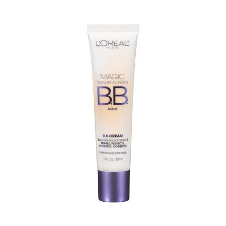 L'Oreal Paris Magic Skin Beautifier BB Cream for Face with Vitamin C & E, Light, 1 fl. oz.