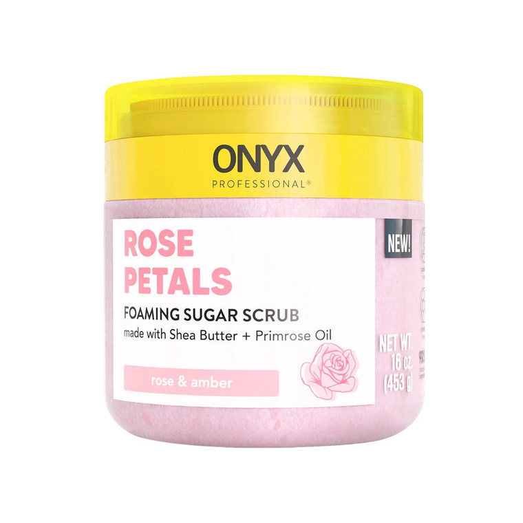 ONYX Foaming Sugar Scrub - Rose Petals