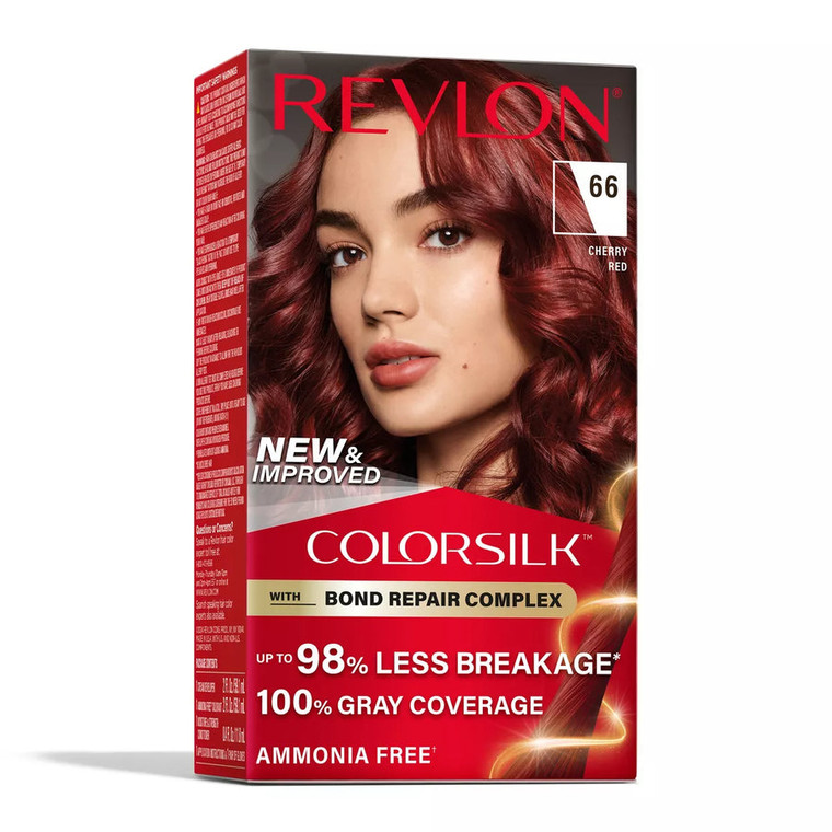 Revlon ColorSilk Permanent Hair Color with Bond Repair Complex - 066 Cherry Red
