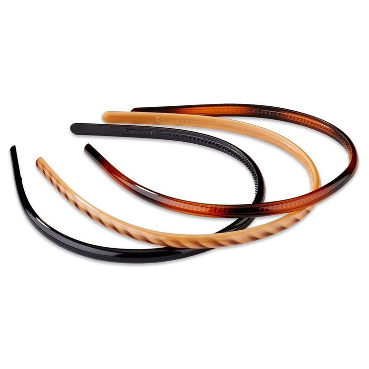 scünci No Slip Grip Skinny Head Bands, 3 count