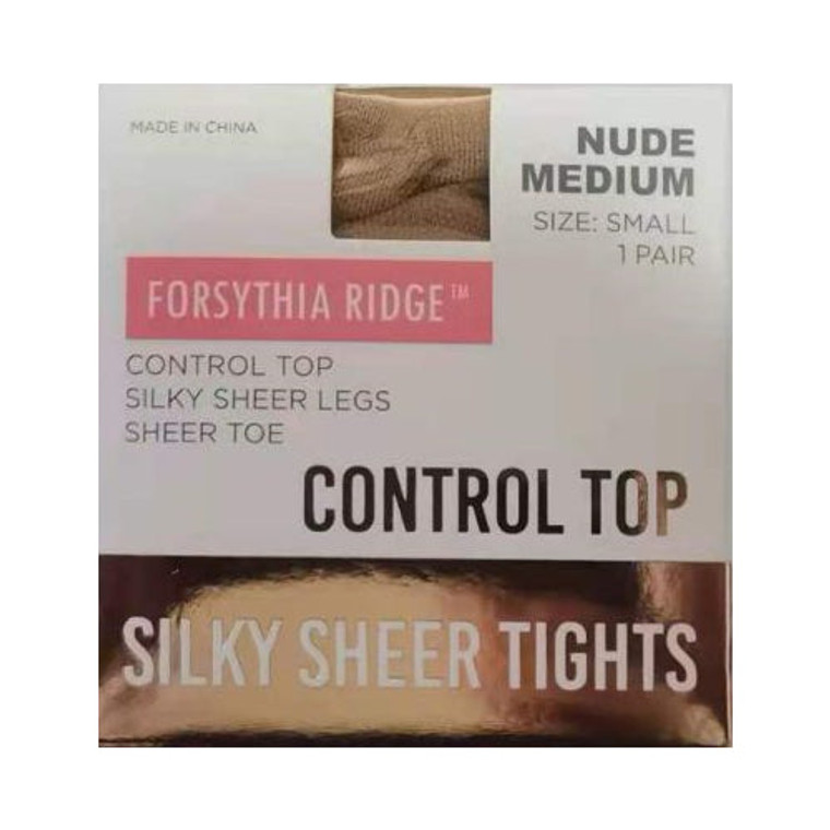 Forsythia Ridge 1Pk Sheer Tights With Control Top Medium Medium Nude