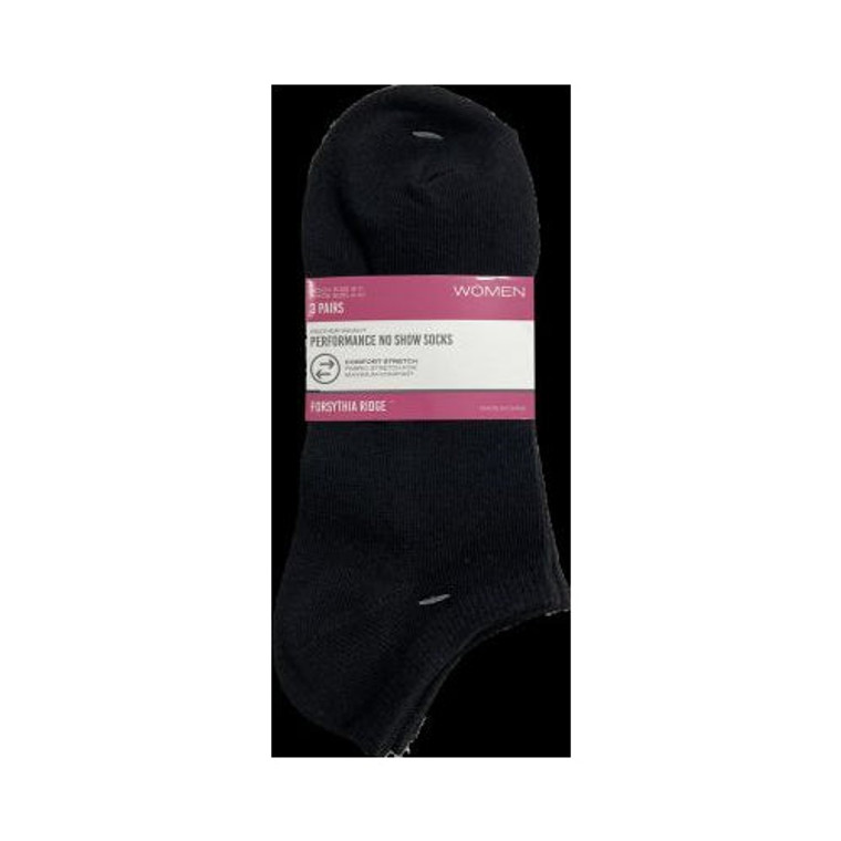 Womens Athletic No Show Non Cushion Comfort Stretch 3 Pack