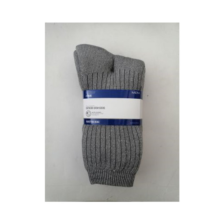 Forsythia Ridge 2Pk Wool Blend Crew Socks