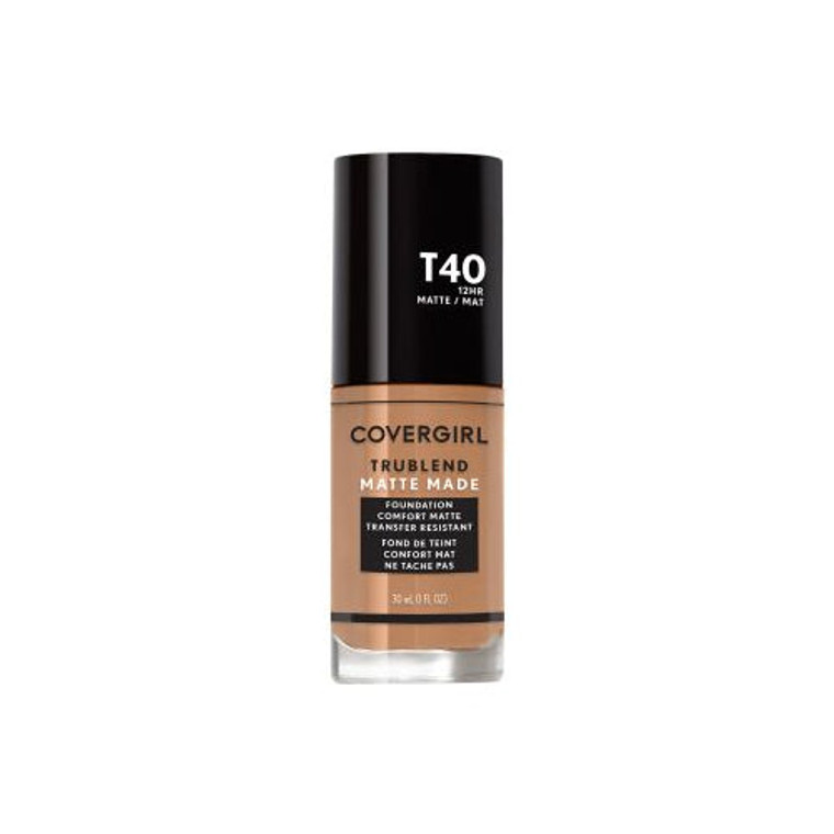 COVERGIRL TruBlend Matte Made Liquid Foundation, Sun Beige, Bottle FL OZ (30 mL)