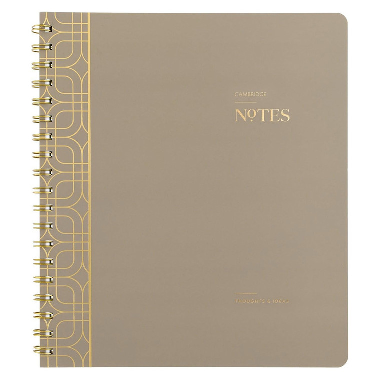 Cambridge Workstyle Notebook Timeless Taupe 8 X 10 Inch Journal, 1 Ea