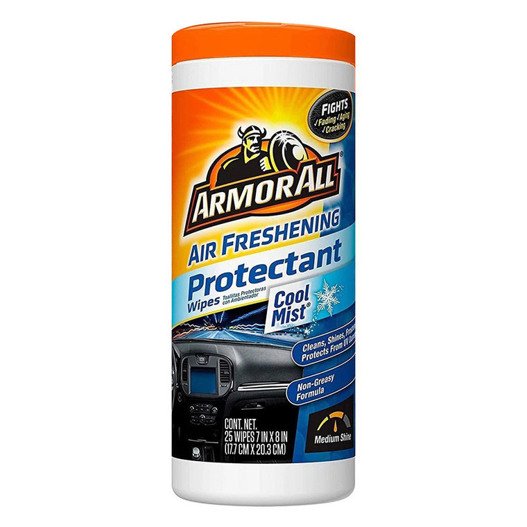 Armor All Car Interior Cleaner Protectant Wipes Vehicle Care, 25 Ea