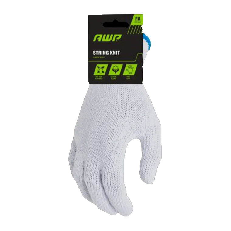 Awp String Knit Glove Size Fa Workwear, 1 Ea