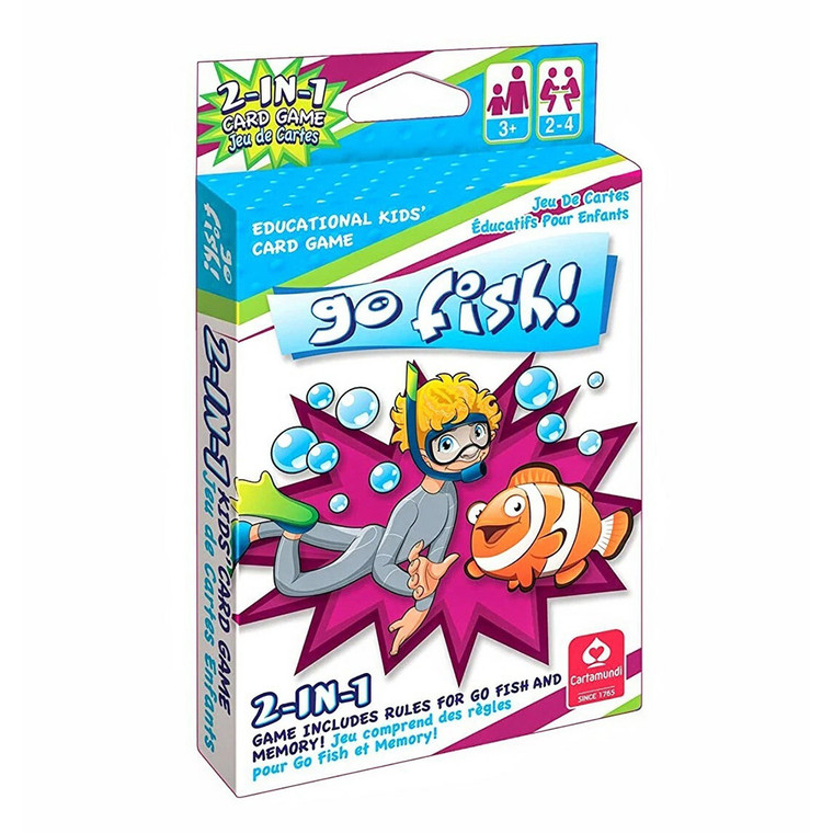 Cartamundi 2-In-1 Card Game Go Fish! Family Game, 1 Ea