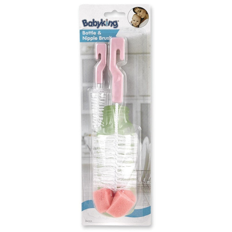 Babyking Bottle and Nipple Brush Cleaning Tool Assorted, 1 Ea