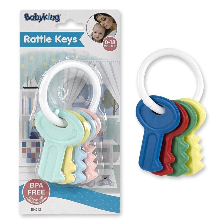 Babyking Rattle Keys Infant Toy Assorted, 1 Ea