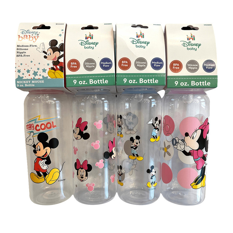 Disney Baby Bottle Mickey Mouse Character Print, 9 Oz