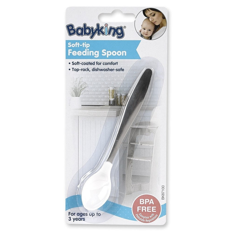 Babyking Soft-Tip Feeding Spoon Infant Utensil, 1 Ea