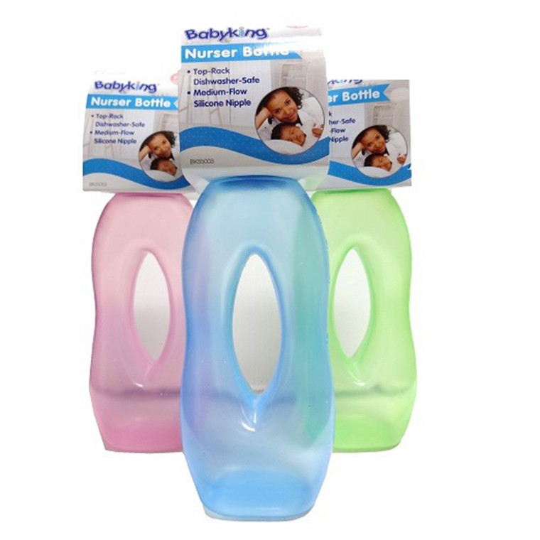 Babyking Baby Bottle Easy Gripper Assorted Design, 3 Ea