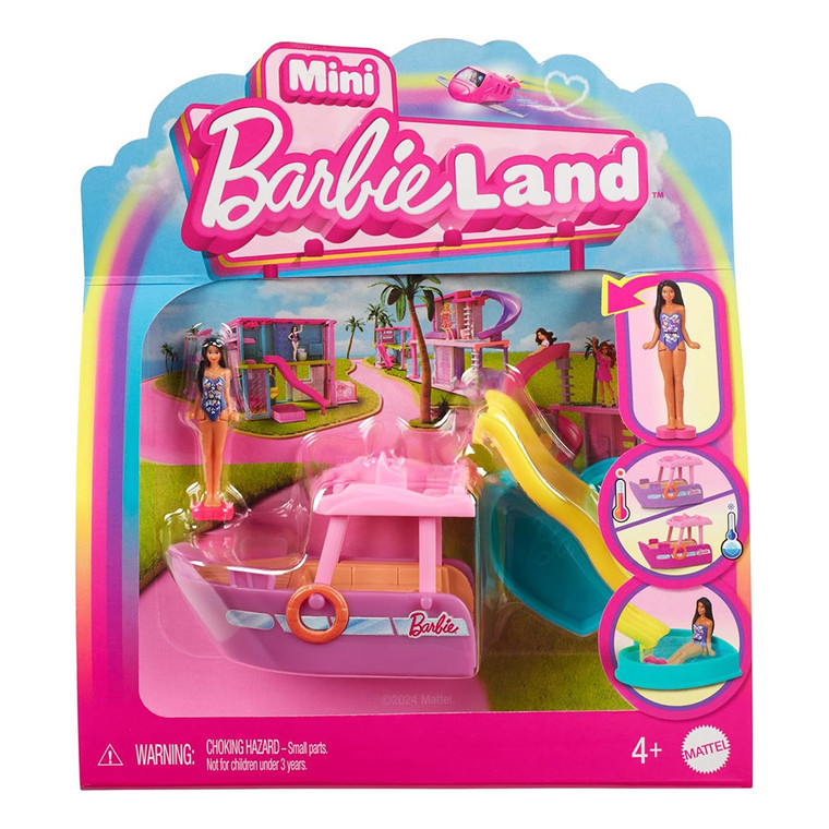 Barbie Mini Doll and Vehicle Set BarbieLand Assorted Toy, 1 Ea