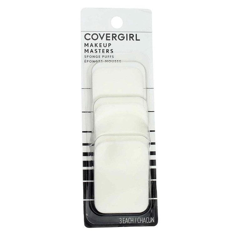 CoverGirl Makeup Masters Sponge Puffs Cosmetic Applicator, 3 Ea