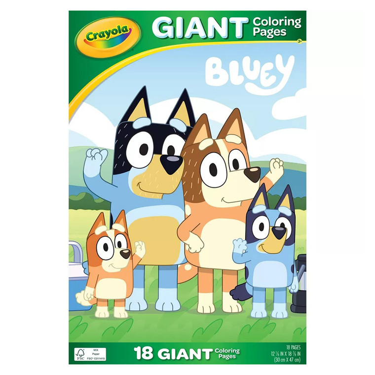 Crayola Giant Coloring Pages Jumbo Toddler Coloring Book for Creative Thinking Large Sheets, 18 Ea
