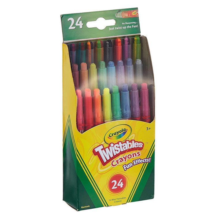 Crayola Twistable Crayons No Sharpening Needed, 24 Ea