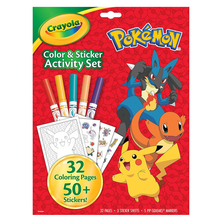 Crayola Pokemon Color & Sticker Activity Set, 1 Ea