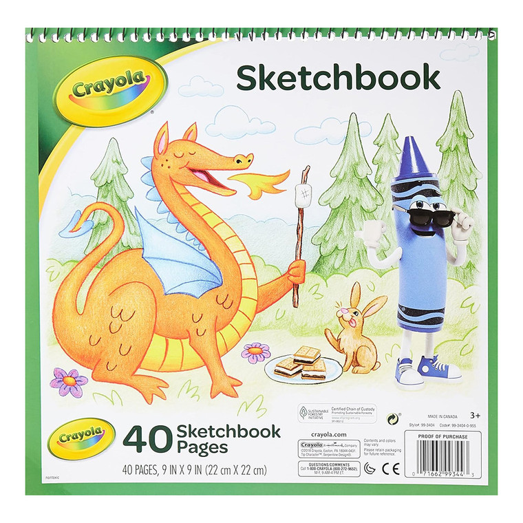 Crayola Sketchbook Drawing Pad, 40 Pages 1 Ea