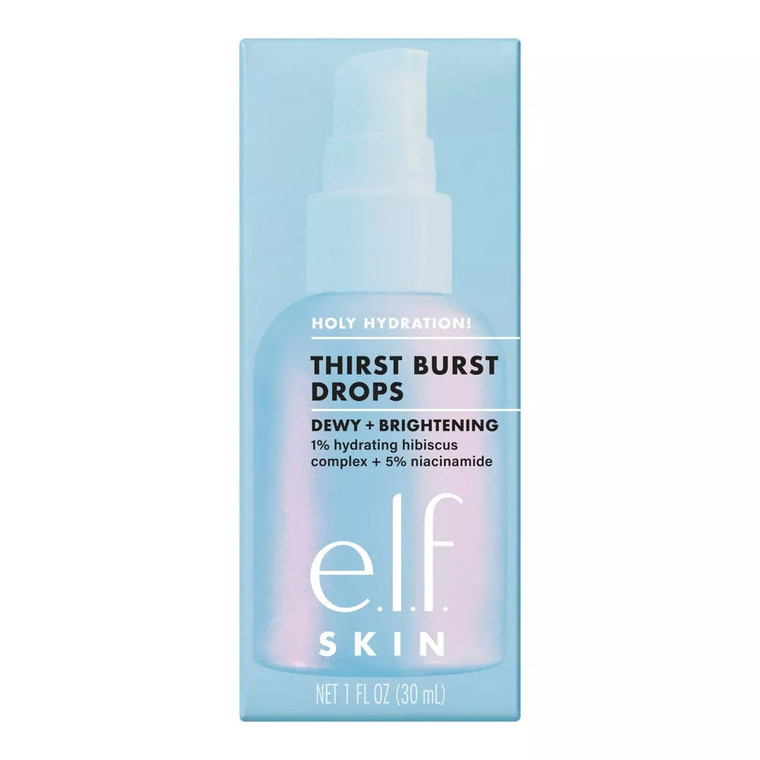 e.l.f. Skin Holy Hydration Thirst Burst Moisturizer Drops, 1 Oz