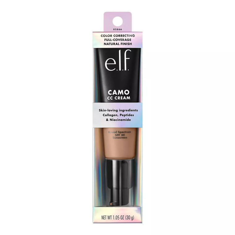 e.l.f. Camo CC Cream Medium 370 N Shade, 1.05 Oz