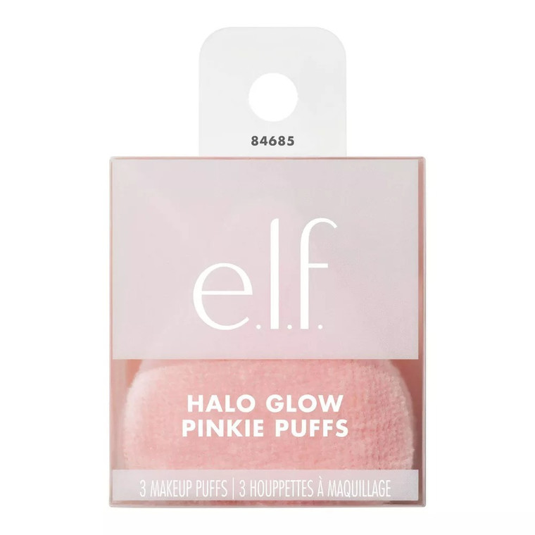 e.l.f. Halo Glow Pinkie Puffs Makeup Tool Set, 3 Pieces