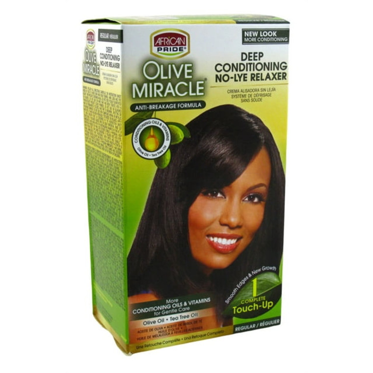 African Pride Olive Miracle No -Lye Relaxer Regular 1 Touchup