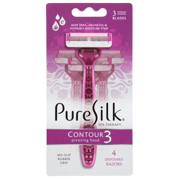 Pure Silk Razors Disposable Contour 3