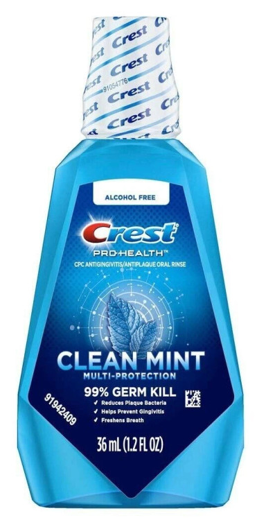 Crest Mouthwash Pro-Health Clean Mint 1.2oz