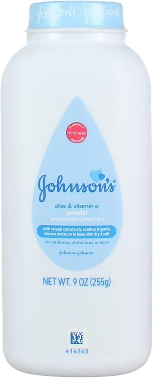Johnsons Baby Powder Aloe & Vitamin-E 9oz