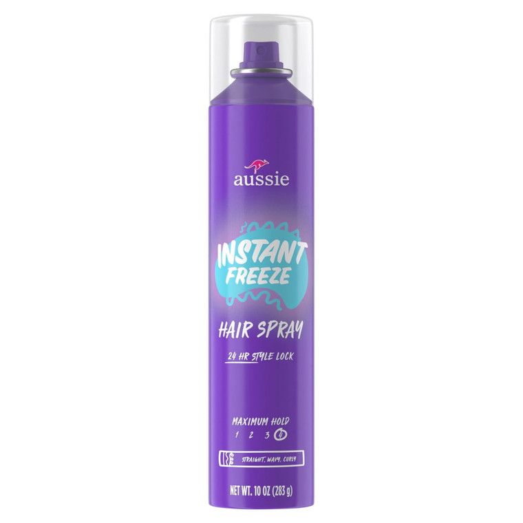 Aussie Hairspray Instant Freeze Max Hold 10oz