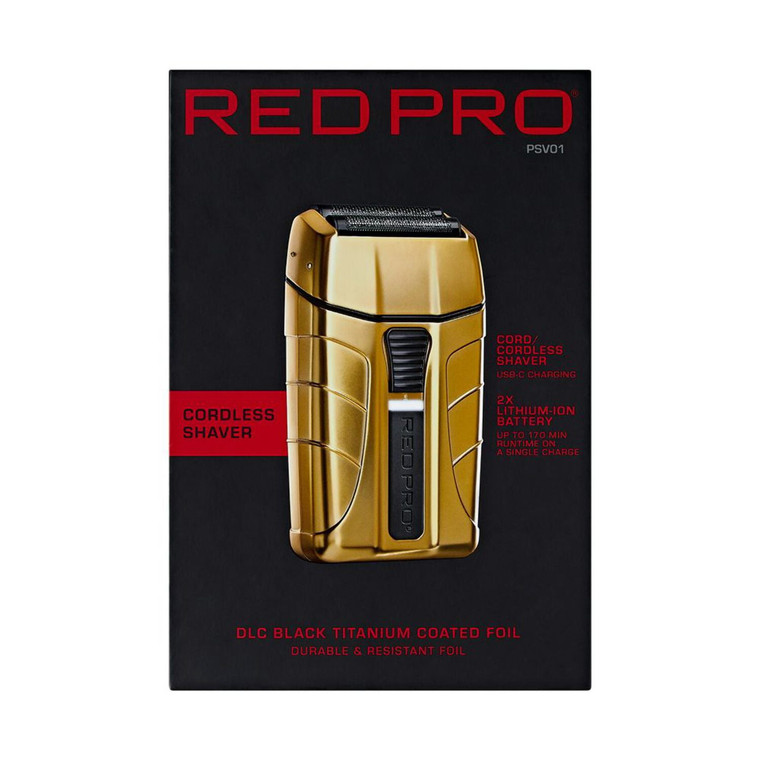 Kiss Red Pro Cordless Shaver Matte Gold