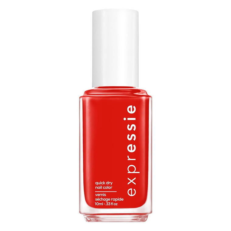 essie expressie quick dry nail polish vegan formula red Send A Message, 0.33 Oz