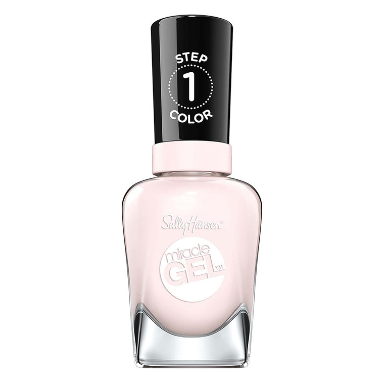 Sally Hansen Miracle Gel Nail Polish Longwear Chip-Resistant Bold Shine Little Peony 0.5 Oz