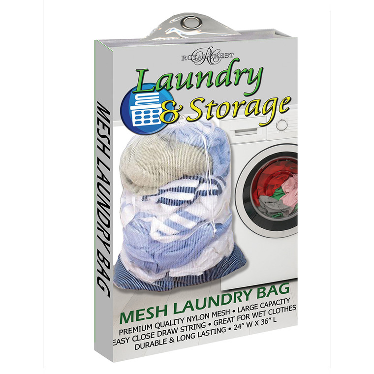 Royal Crest Laundry Bag Mesh Breathable Drawstring Bag 36 inch x 24 inch 1 Ea